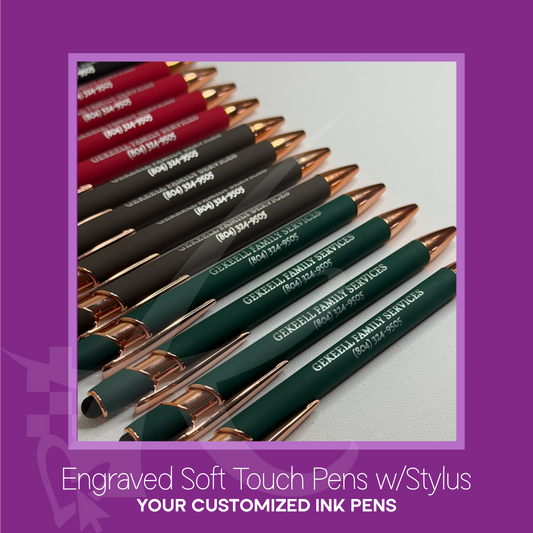 Multicolor Engraved Ink Pens